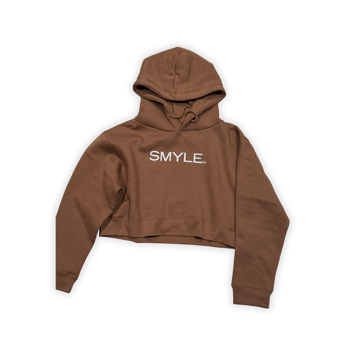 Visualize Create Manifest Woman's Brown Crop-Top-Hoodie