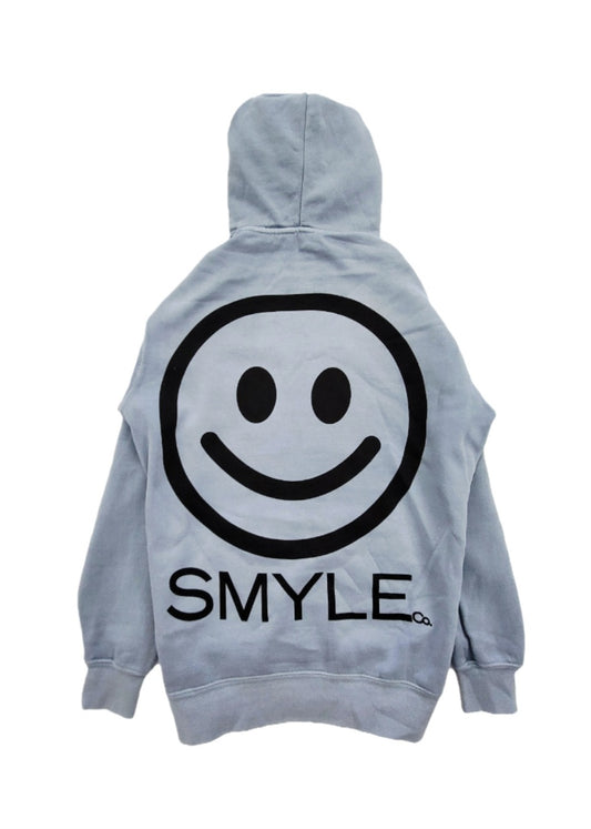 Cool Gray Smyle Hoodie w/ Black Smyle Logo/Print