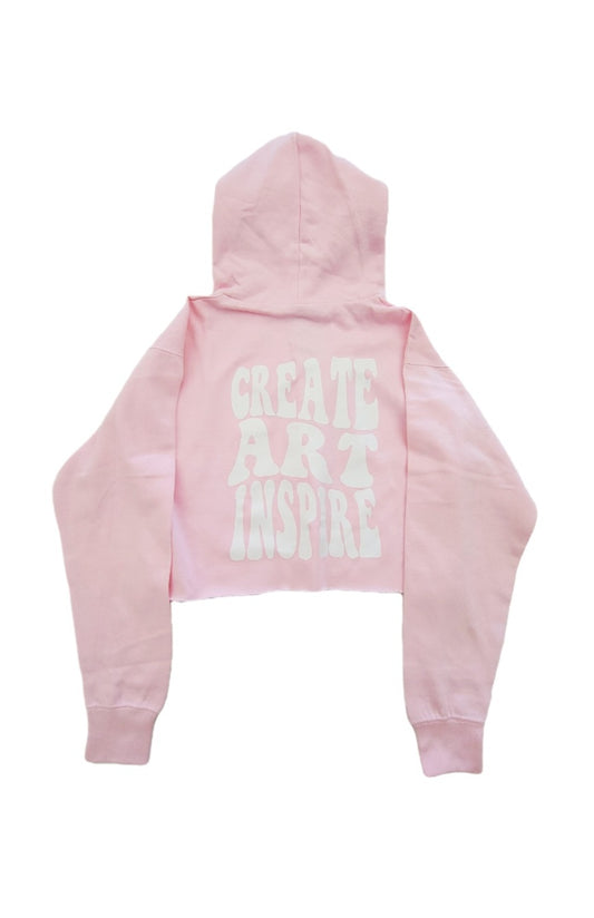 Pink "Create Art Inspire" Hoodie