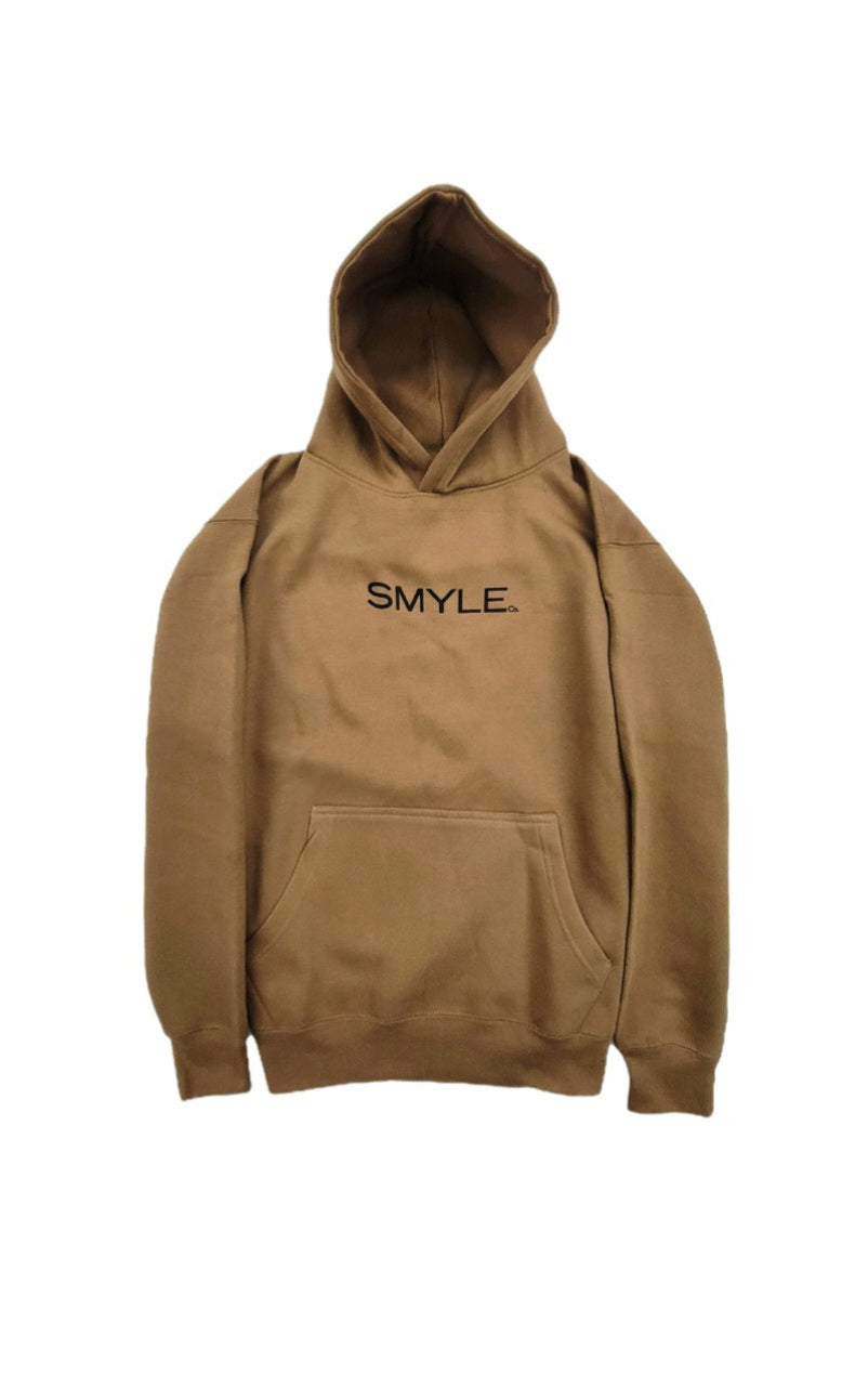 Brown Smyle Hoodie w/ Black Smyle logo/print