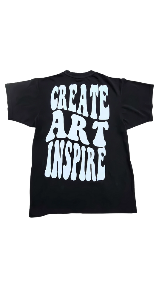 "Create Art Inspire" Black Smyle T-Shirt