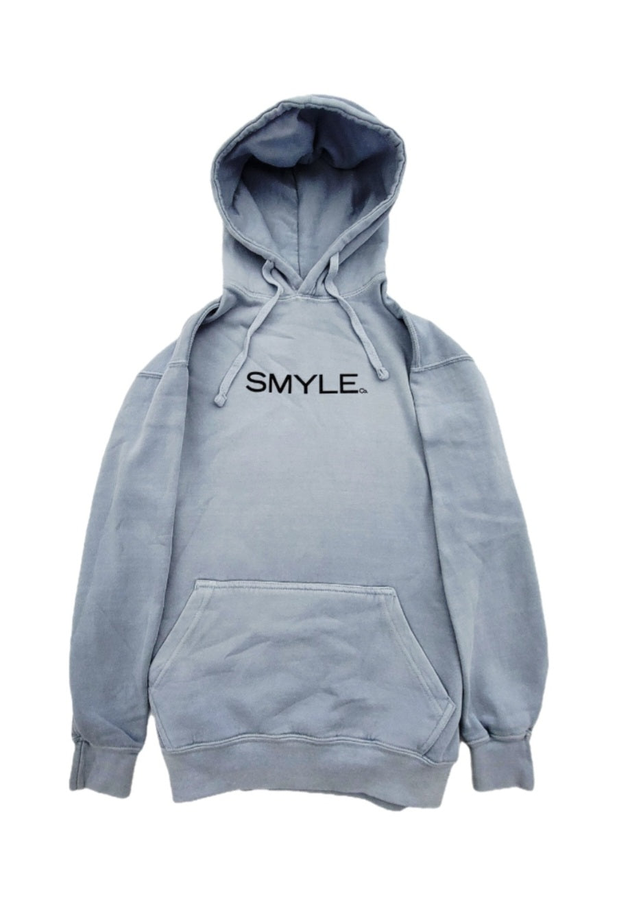 Cool Gray Smyle Hoodie w/ Black Smyle Logo/Print