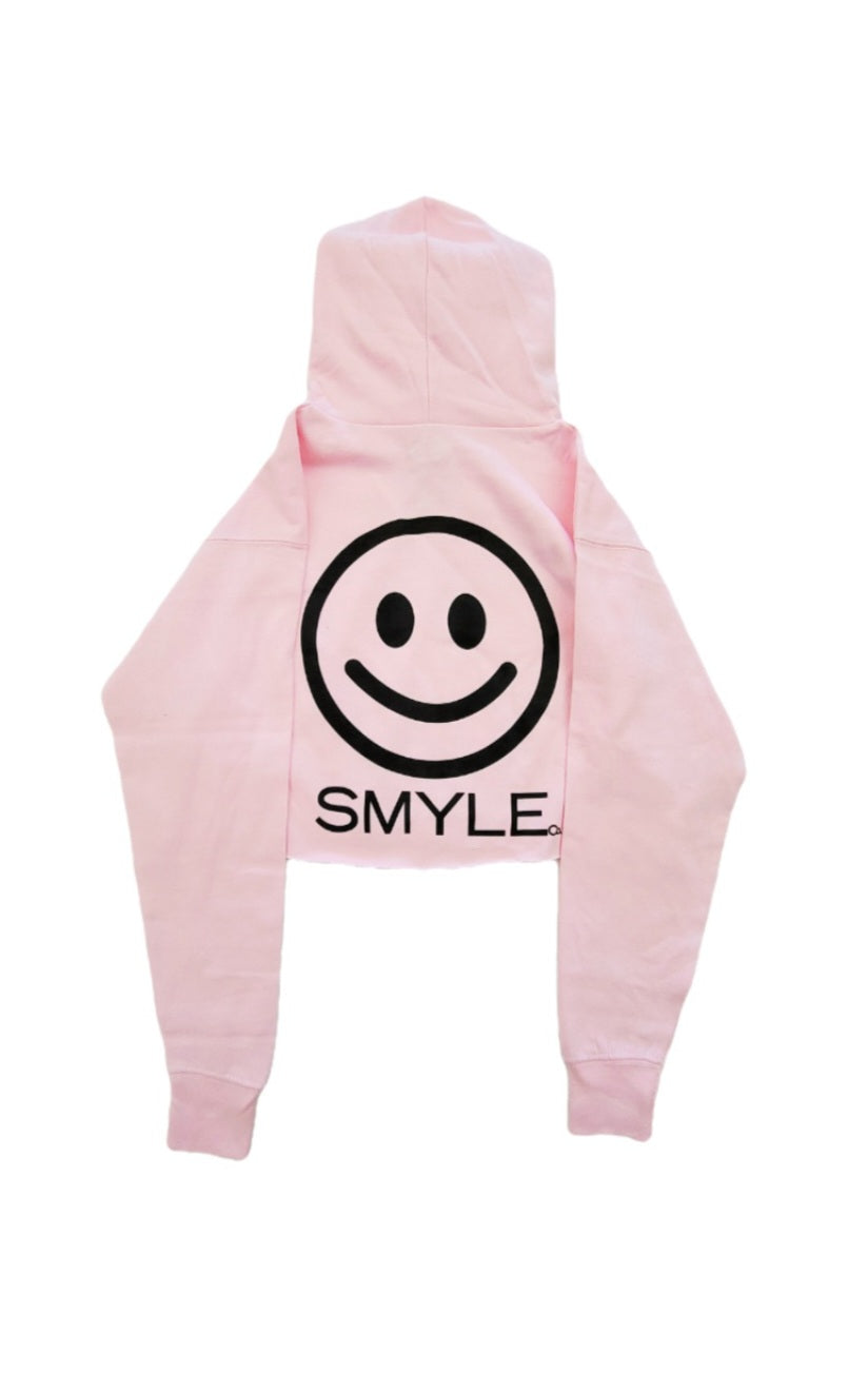 Pink Hoodie w/ Black Smyle logo