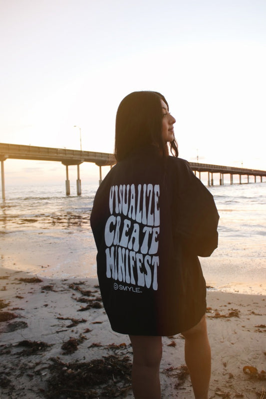 Black Bomber Jacket : Smyle_Co_